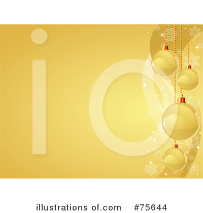 Royalty-Free (RF) Christmas Background Clipart Illustration by Pushkin - Stock Sample #75644