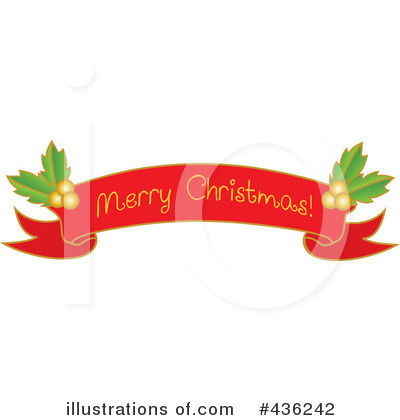 Christmas Banners Clipart #436242 by Pams Clipart