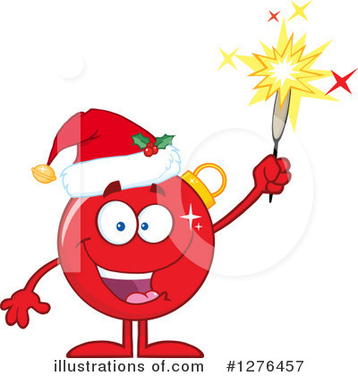Christmas Bauble Character Clipart #1276457 by Hit Toon