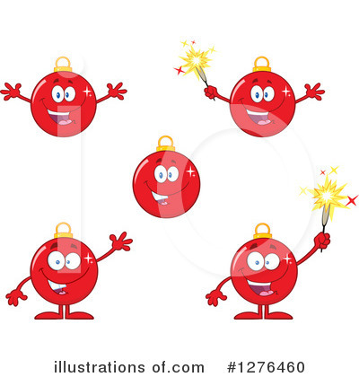 Christmas Bauble Character Clipart #1276460 by Hit Toon