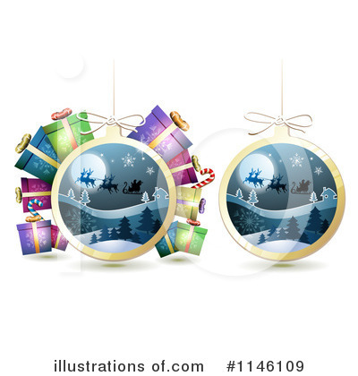 Royalty-Free (RF) Christmas Bauble Clipart Illustration by merlinul - Stock Sample #1146109