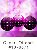Christmas Baubles Clipart #1078671 by elaineitalia