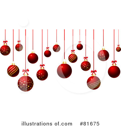 Royalty-Free (RF) Christmas Baubles Clipart Illustration by KJ Pargeter - Stock Sample #81675
