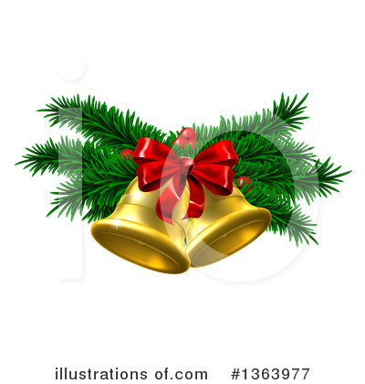 Royalty-Free (RF) Christmas Bell Clipart Illustration by AtStockIllustration - Stock Sample #1363977