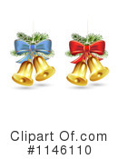 Christmas Bells Clipart #1146110 by merlinul