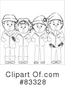 Christmas Caroling Clipart #83328 by Pams Clipart
