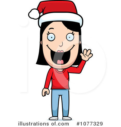 Christmas Woman Clipart #1077329 by Cory Thoman