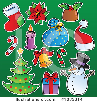 Royalty-Free (RF) Christmas Clipart Illustration by visekart - Stock Sample #1083314