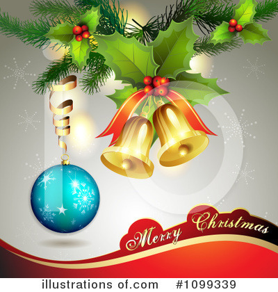 Christmas Bells Clipart #1099339 by merlinul