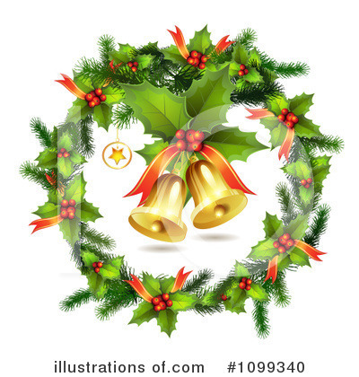 Christmas Bells Clipart #1099340 by merlinul
