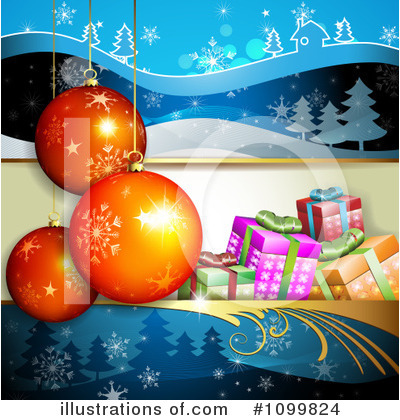 Royalty-Free (RF) Christmas Clipart Illustration by merlinul - Stock Sample #1099824