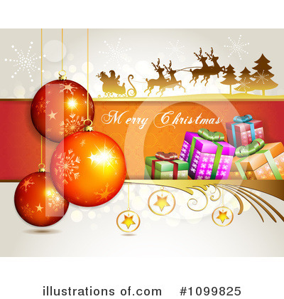 Royalty-Free (RF) Christmas Clipart Illustration by merlinul - Stock Sample #1099825