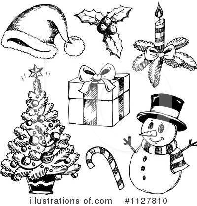 Royalty-Free (RF) Christmas Clipart Illustration by visekart - Stock Sample #1127810