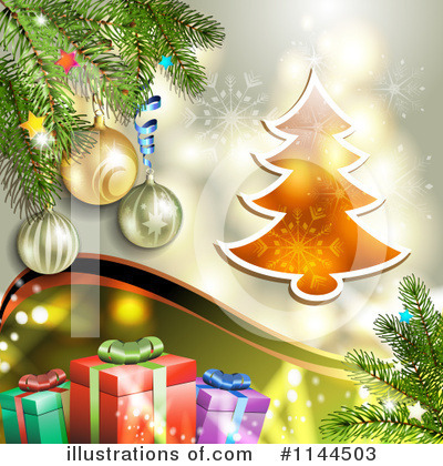 Christmas Tree Clipart #1144503 by merlinul