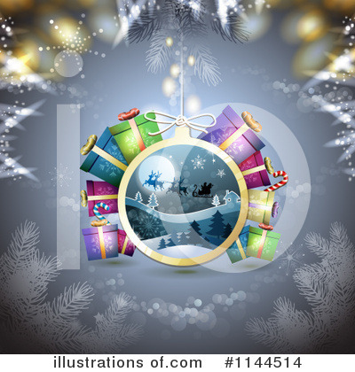 Royalty-Free (RF) Christmas Clipart Illustration by merlinul - Stock Sample #1144514