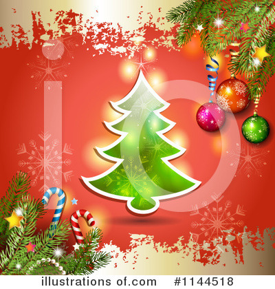 Royalty-Free (RF) Christmas Clipart Illustration by merlinul - Stock Sample #1144518