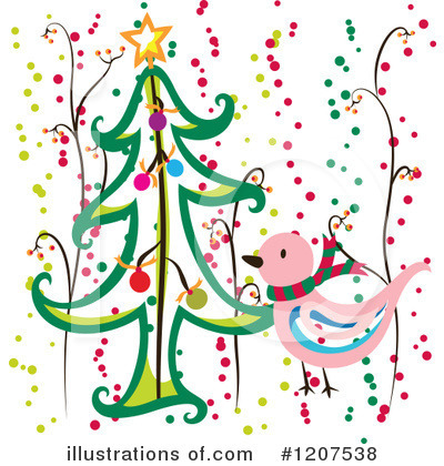 Christmas Tree Clipart #1207538 by Cherie Reve