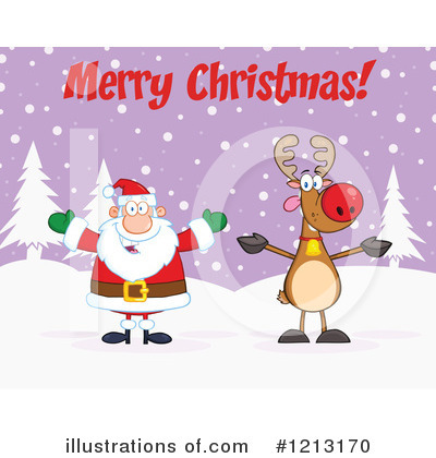 Christmas Greeting Clipart #1213170 by Hit Toon