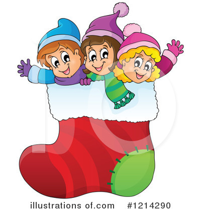 Christmas Stockings Clipart #1214290 by visekart
