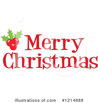 Christmas Greeting Clipart #1214888 by Hit Toon