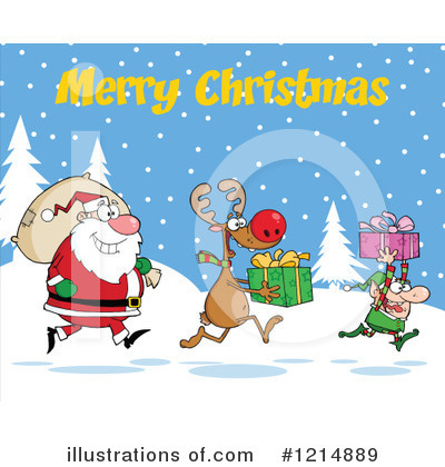 Christmas Elf Clipart #1214889 by Hit Toon
