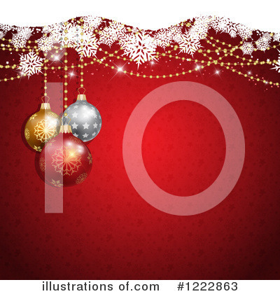 Christmas Ornaments Clipart #1222863 by KJ Pargeter
