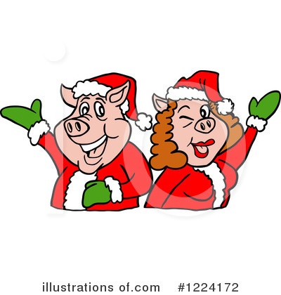 Royalty-Free (RF) Christmas Clipart Illustration by LaffToon - Stock Sample #1224172