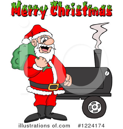 Bbq Smoker Clipart #1224174 by LaffToon
