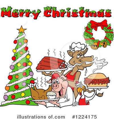 Christmas Tree Clipart #1224175 by LaffToon