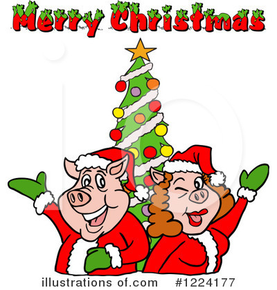 Royalty-Free (RF) Christmas Clipart Illustration by LaffToon - Stock Sample #1224177