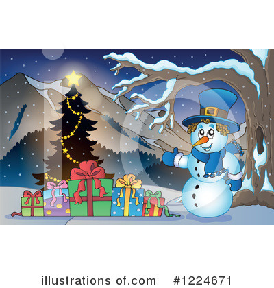 Royalty-Free (RF) Christmas Clipart Illustration by visekart - Stock Sample #1224671