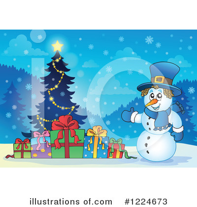 Royalty-Free (RF) Christmas Clipart Illustration by visekart - Stock Sample #1224673