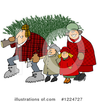 Royalty-Free (RF) Christmas Clipart Illustration by djart - Stock Sample #1224727
