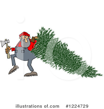 Royalty-Free (RF) Christmas Clipart Illustration by djart - Stock Sample #1224729