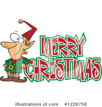 Christmas Elf Clipart #1226758 by toonaday