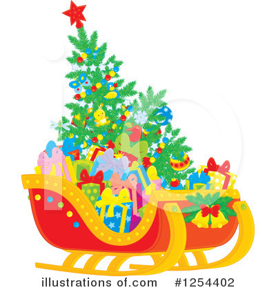 Royalty-Free (RF) Christmas Clipart Illustration by Alex Bannykh - Stock Sample #1254402