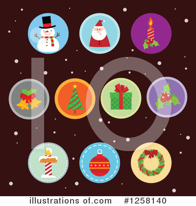 Royalty-Free (RF) Christmas Clipart Illustration by Qiun - Stock Sample #1258140