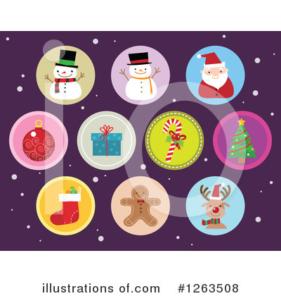 Royalty-Free (RF) Christmas Clipart Illustration by Qiun - Stock Sample #1263508