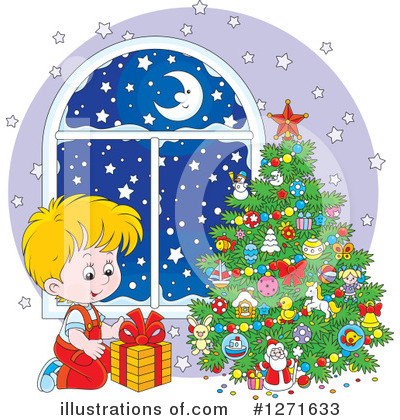 Christmas Tree Clipart #1271633 by Alex Bannykh