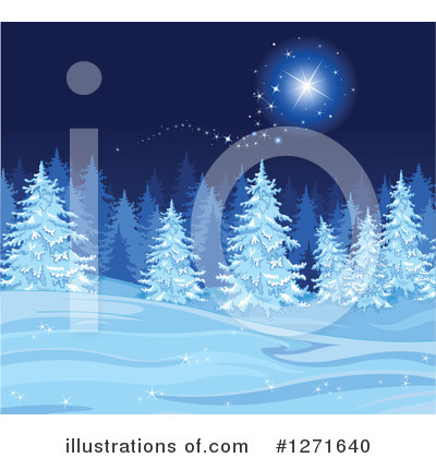 Evergreens Clipart #1271640 by Pushkin