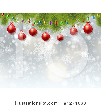Christmas Ornaments Clipart #1271660 by KJ Pargeter