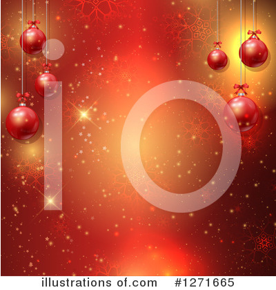 Christmas Baubles Clipart #1271665 by KJ Pargeter