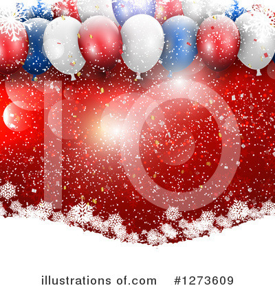 Party Balloons Clipart #1273609 by KJ Pargeter