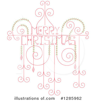 Merry Christmas Clipart #1285962 by Cherie Reve