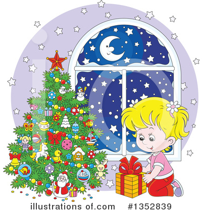 Christmas Tree Clipart #1352839 by Alex Bannykh