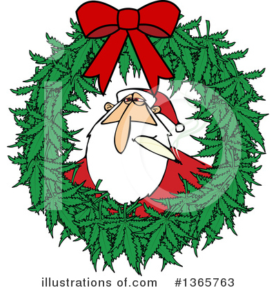 Christmas Wreath Clipart #1365763 by djart