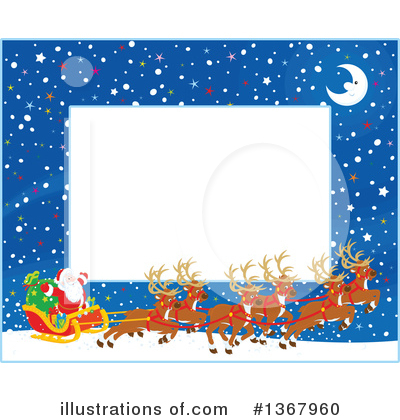 Reindeer Clipart #1367960 by Alex Bannykh