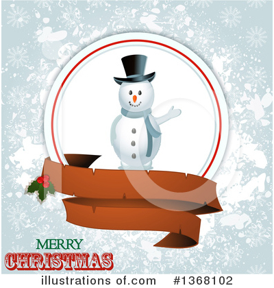 Snowman Clipart #1368102 by elaineitalia