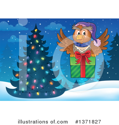 Christmas Owl Clipart #1371827 by visekart