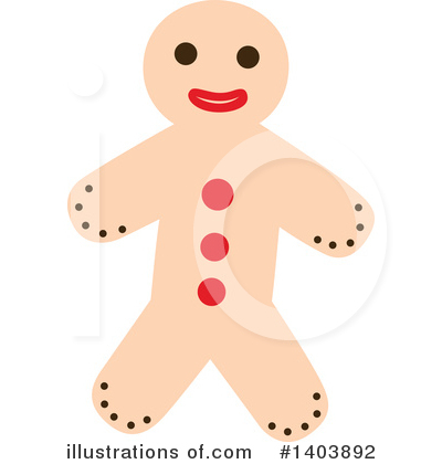 Gingerbread Clipart #1403892 by Cherie Reve